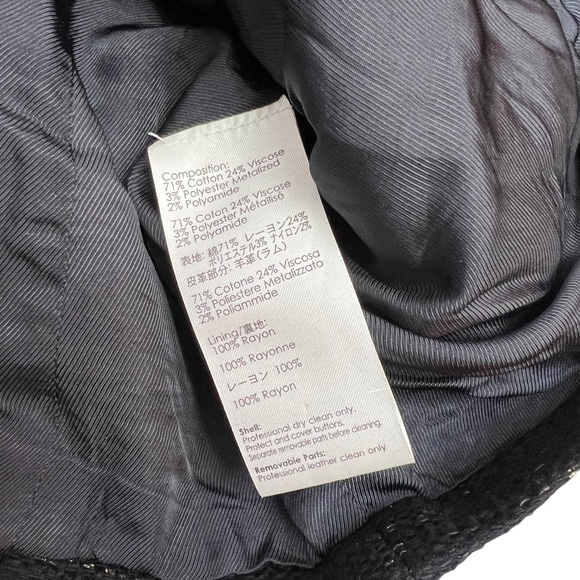 3.1 Phillip Lim Black and Gold Textured Blazer - Picture 9 of 13